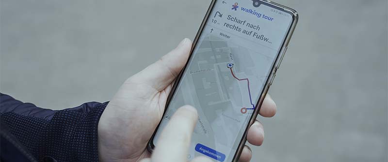 Walking Tour App Anwendung
