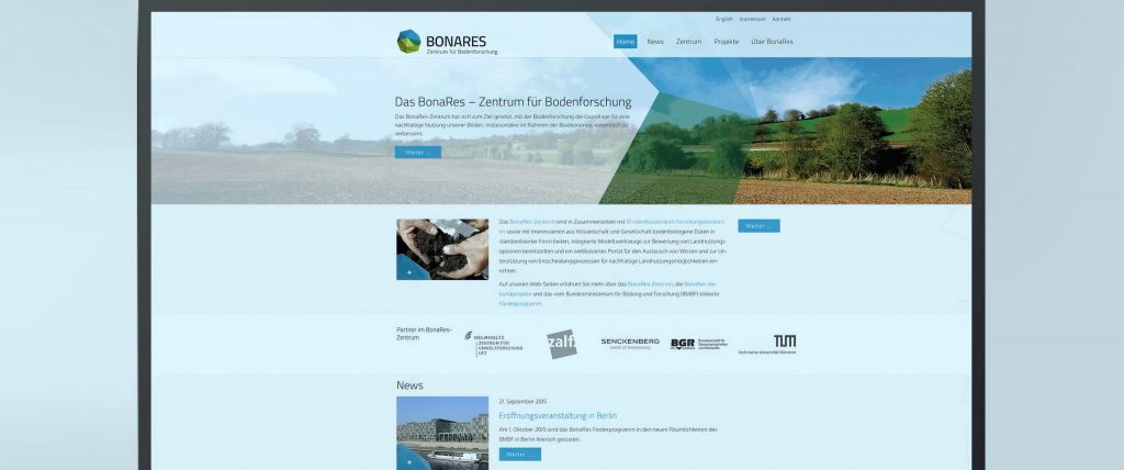 Bonares, Branding & CI und Strategie, Beispiel Website