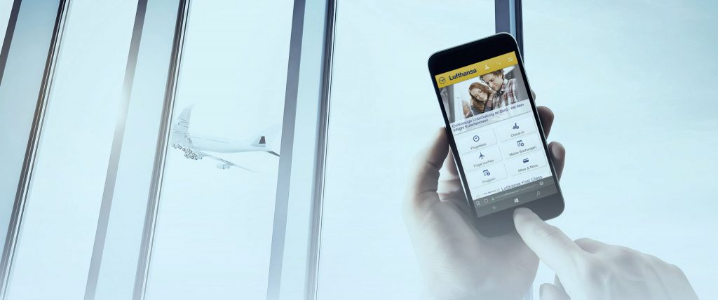Lufthansa Mobile Booking, Branding und Strategie, Beispiel