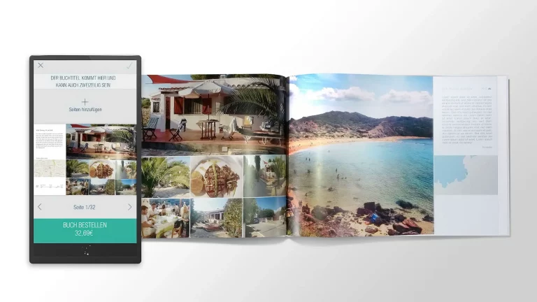 My Glory Times App mit dazugehörigem gedruckten Fotoalbum